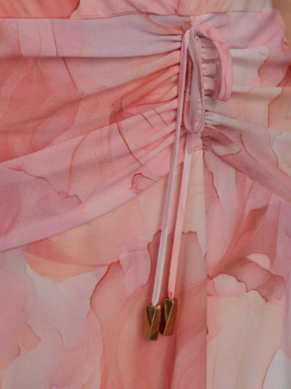 Donna Karen New York DKNY Apricot Peach V Neck Dress Formal Event Plus Size 18W - Picture 5 of 9